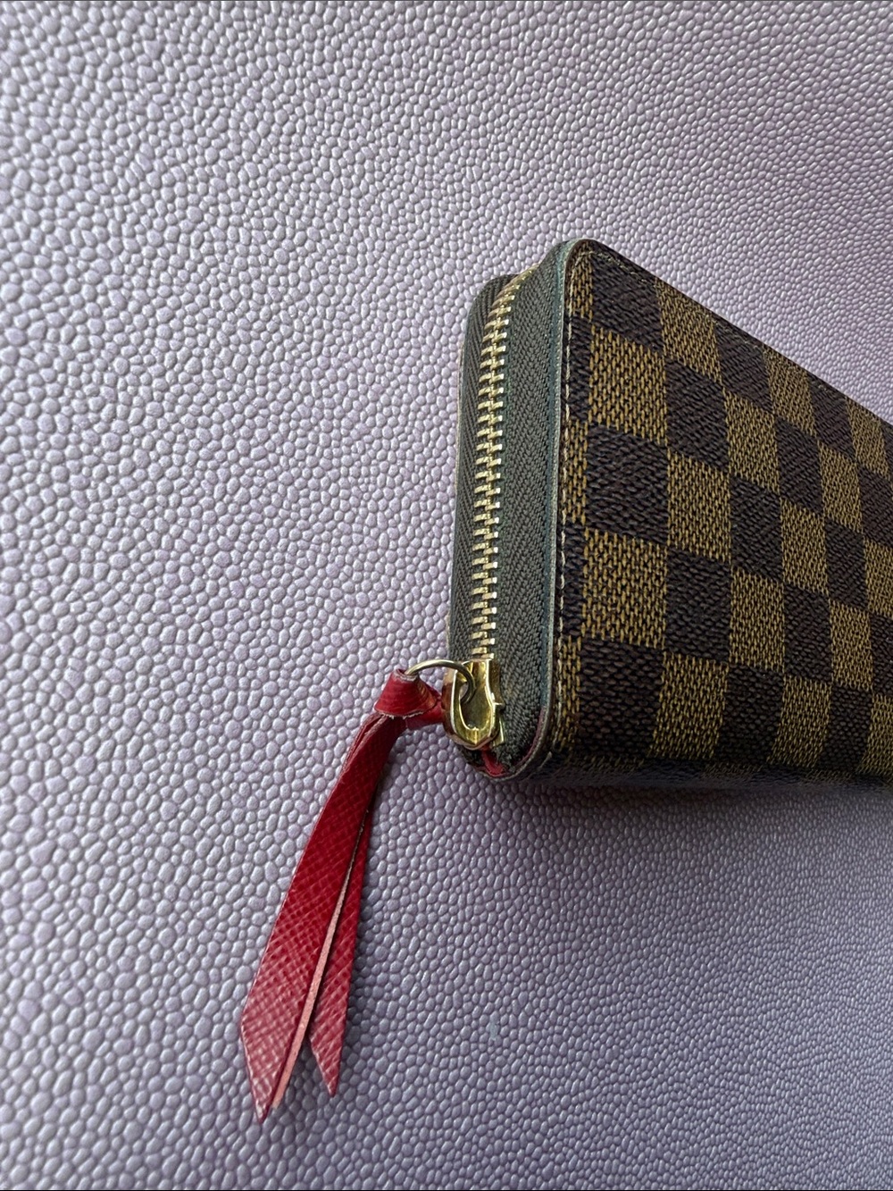 Louis Vuitton Damier Zip Wallet in Brown and Dark Brown - Picture 3 of 9